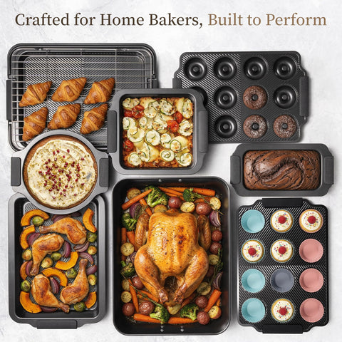 Kikcoin easy-care bakeware designed for hand washing and lasting non-stick surface