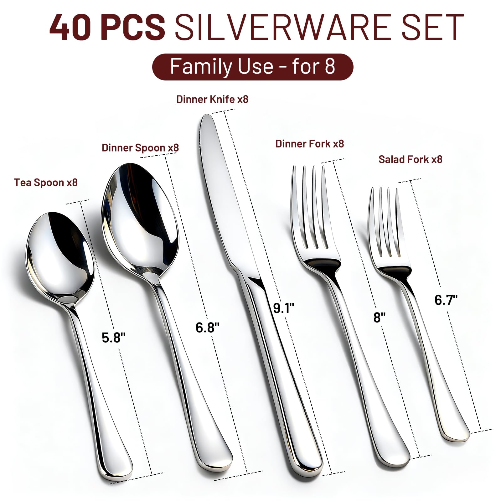 Kikcoin gift-box silverware set ideal for weddings or housewarmings
