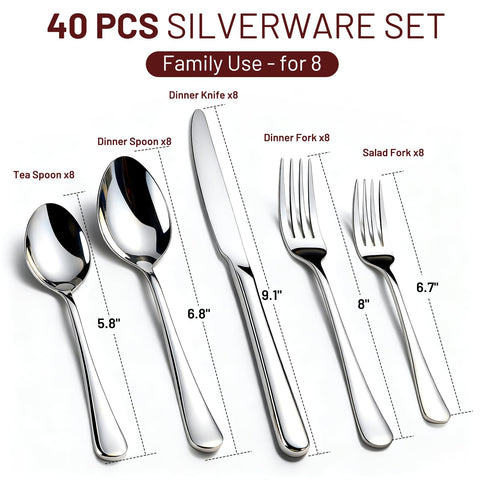 Kikcoin gift-box silverware set ideal for weddings or housewarmings