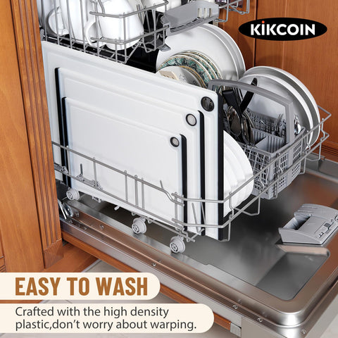 Kikcoin deep juice groove catches liquids for cleaner prep.