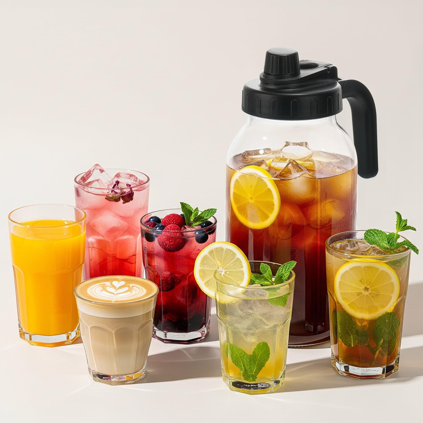 Kikcoin mason jar pitcher dishwasher-safe design for quick cleanup.