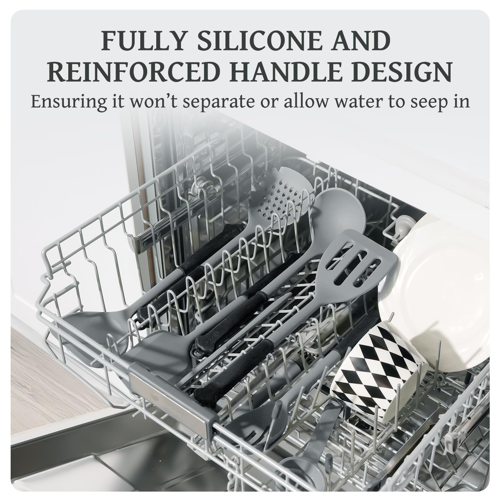 Kikcoin measuring cups and spoons set for accurate, easy cooking.
