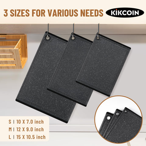 Kikcoin large cutting board shows carving-ready surface for turkey or steak.