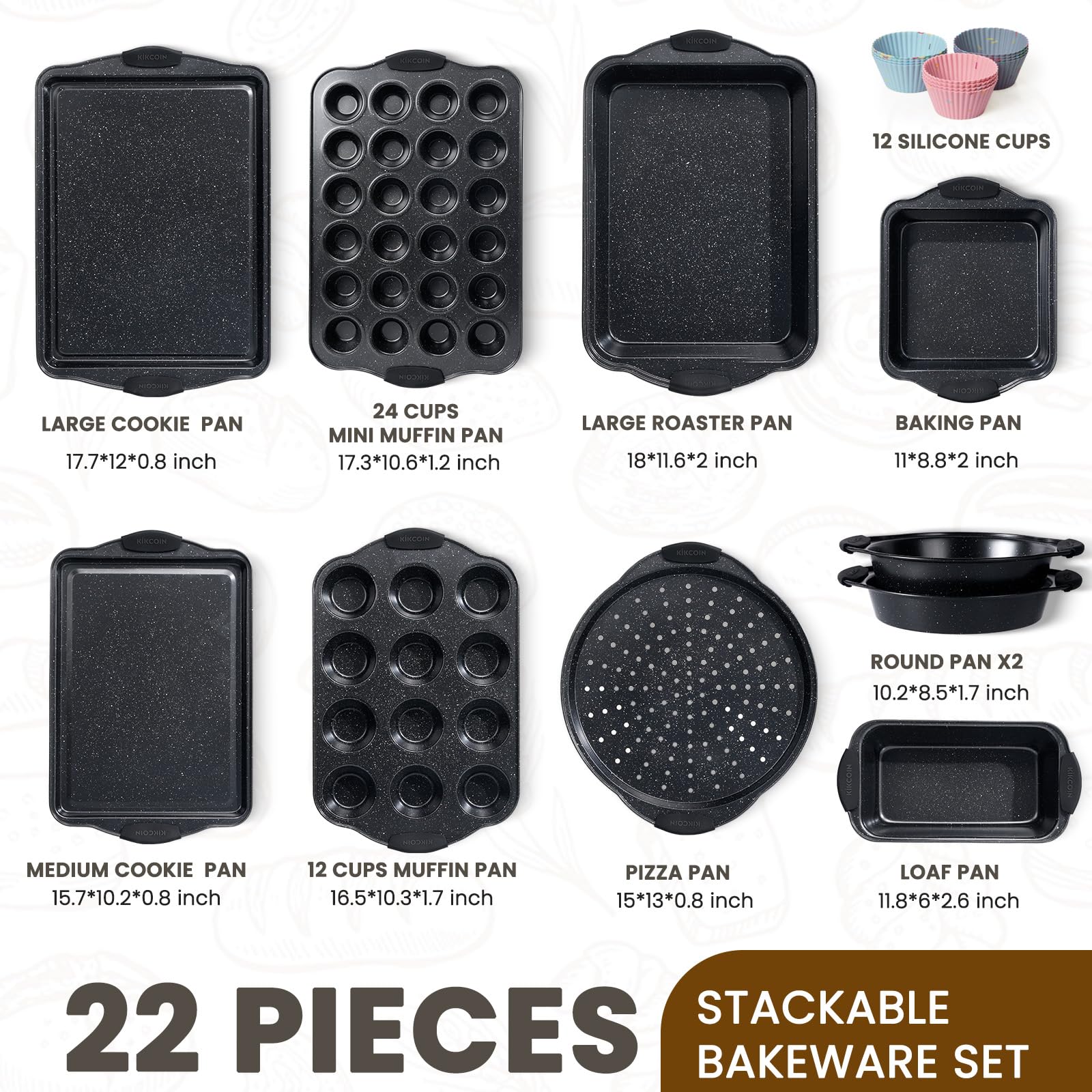 Kikcoin roaster pan with silicone handles for safe, comfortable grip.