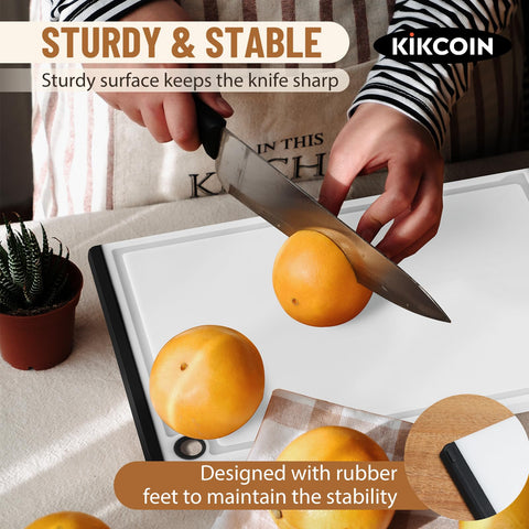 Kikcoin rubber feet grip surfaces for stable, safe prep.