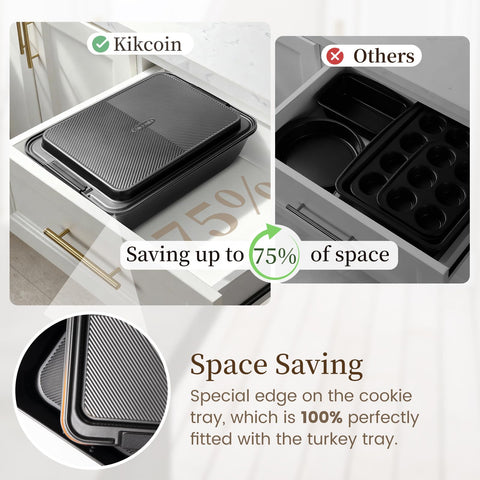Kikcoin silicone-handles bakeware showing comfortable grip during transfer