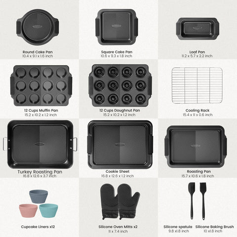 Kikcoin wave-base non-stick bakeware ensures easy release and clean baking
