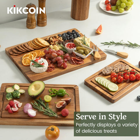 Kikcoin boards feature built-in compartments to separate ingredients.