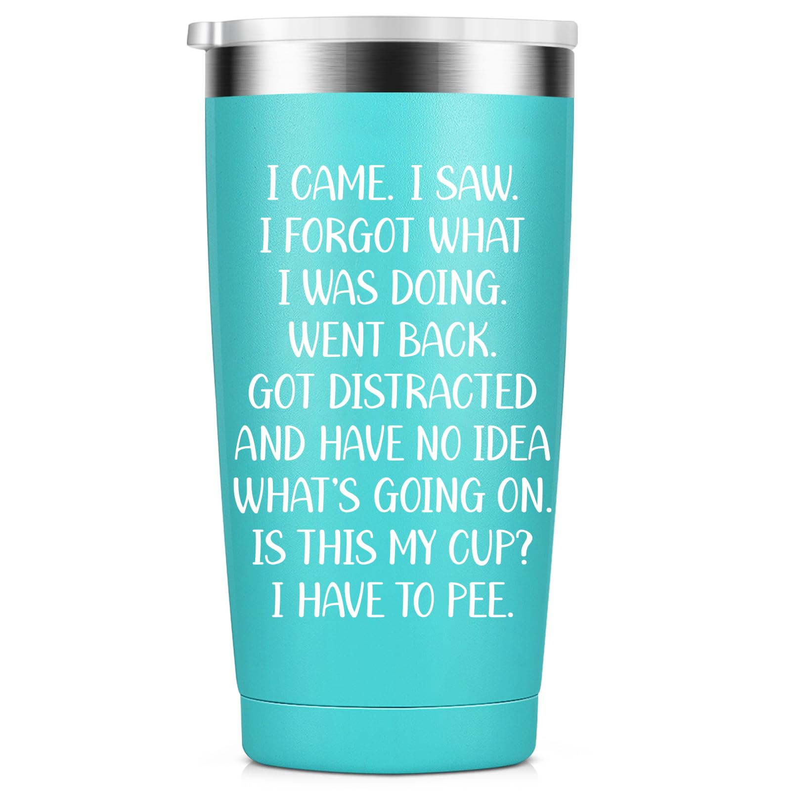 KIKERRO tumbler front view with I Came I Saw design for daily use