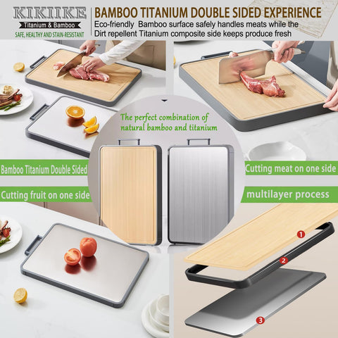 KIKIIKE lightweight-durable-design makes this board easy to maneuver during prep.