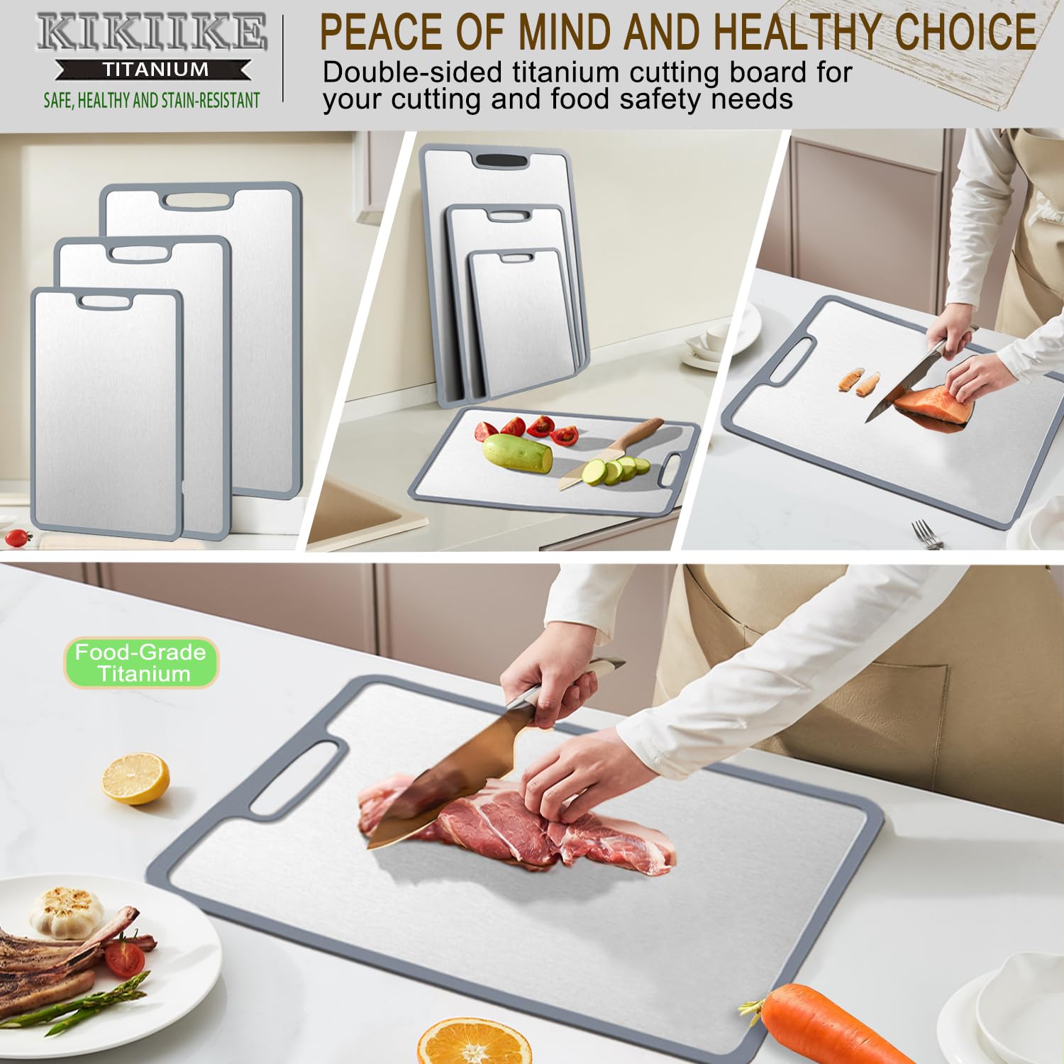 KIKIIKE board hanging-ready for easy kitchen organization