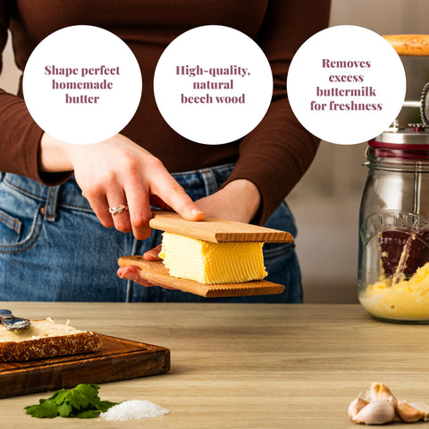 Kilner beech paddles long ergonomic design for comfortable handling