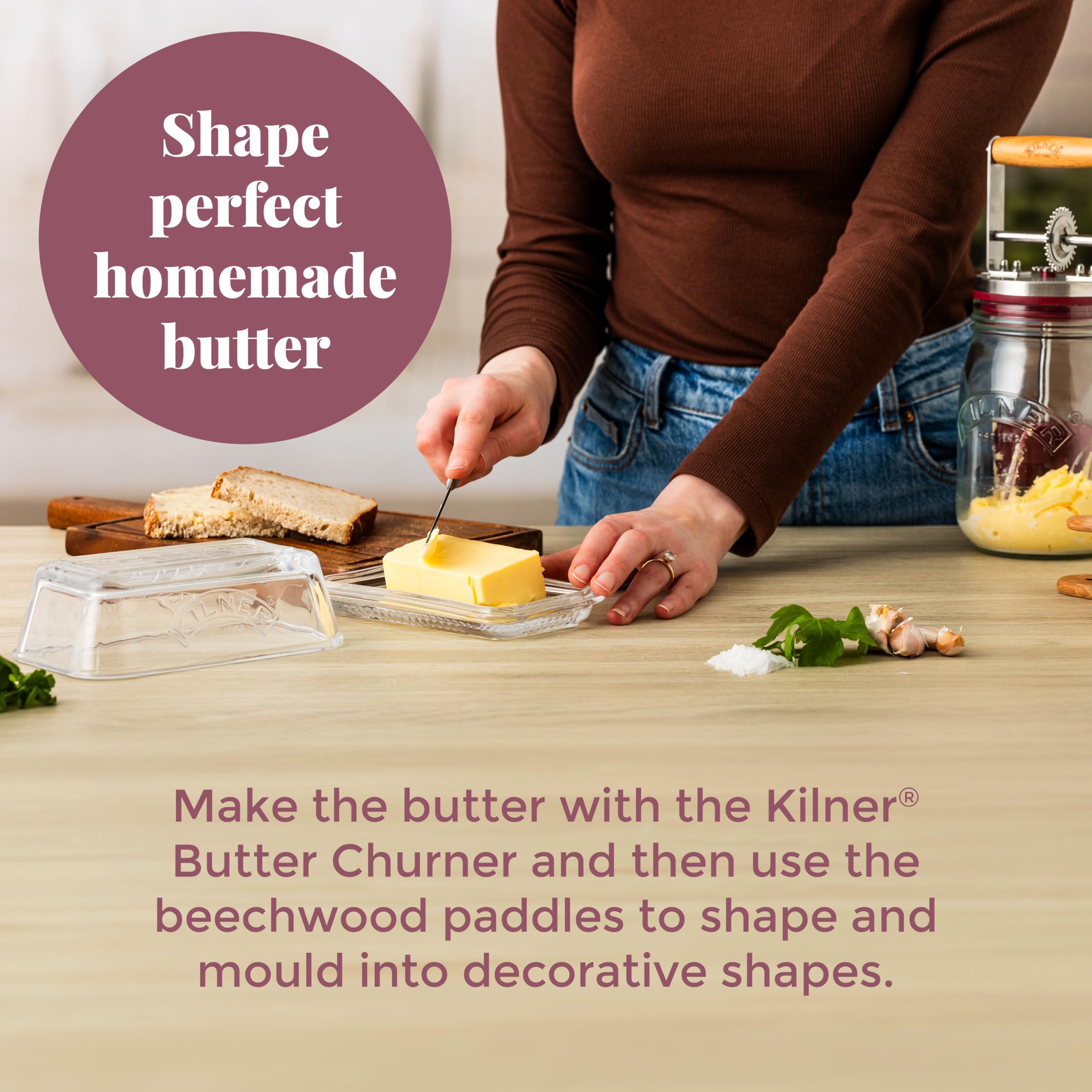 Kilner beech paddles set of two as versatile kitchen tools