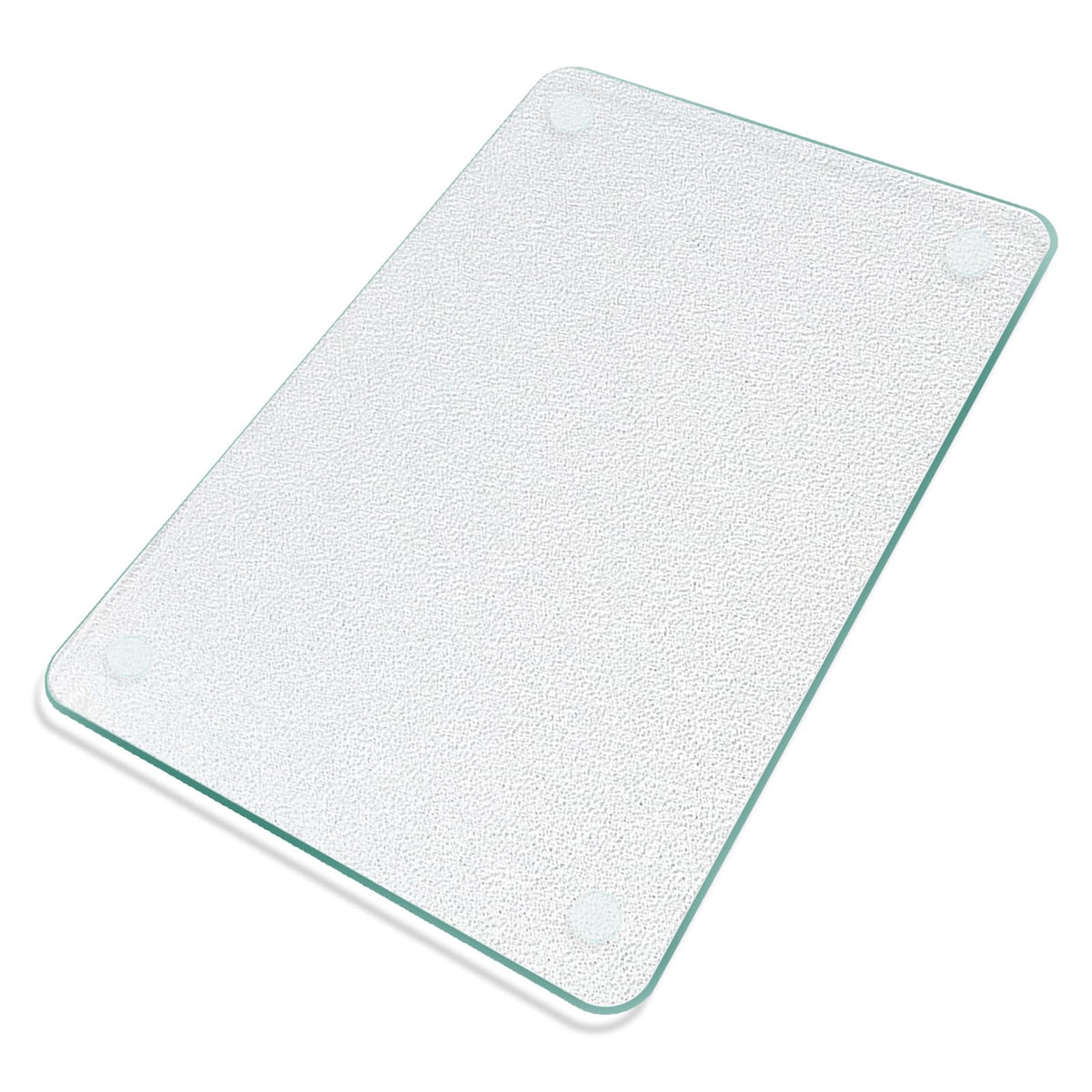 KimiDitt tempered glass cutting board top view with frosted surface for hygienic prep.
