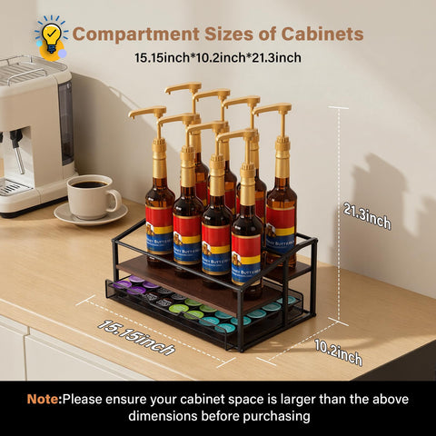 Kimilus syrup bottles neatly displayed with labeled tops