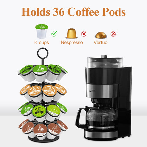 KIMIUP coffee station rotates smoothly for quick selection of favorites.