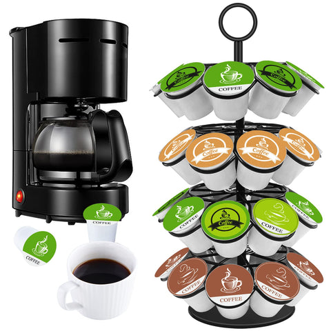 KIMIUP organizer fits beside coffee maker for streamlined brewing.