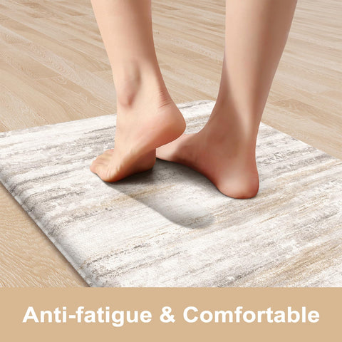 KIMODE anti-fatigue kitchen mats 17x29 provide comfortable footing during prep and cleanup.