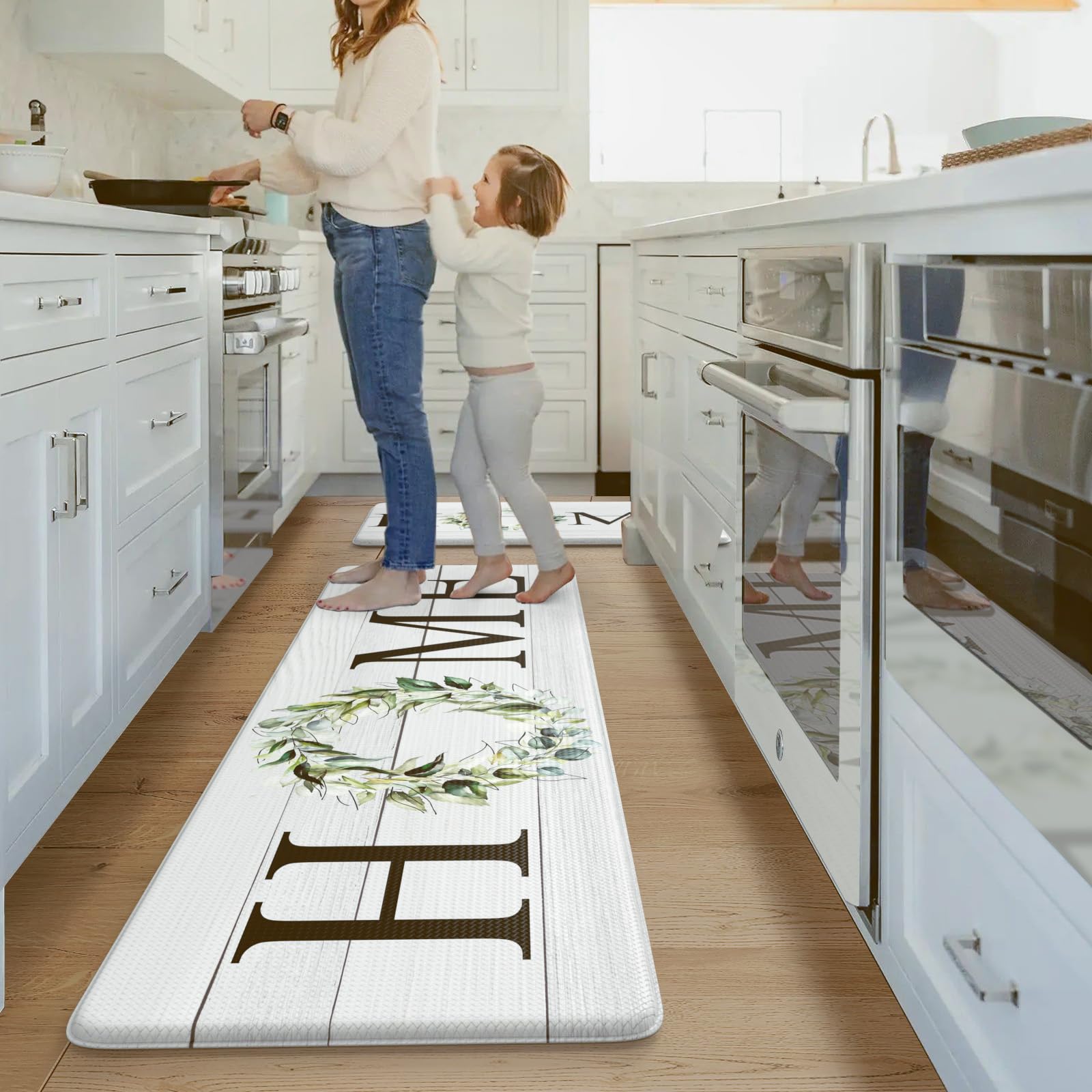 KIMODE kitchen mat reduces fatigue during meal prep and laundry