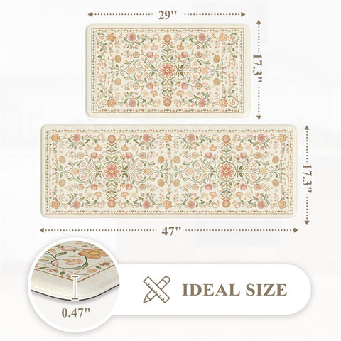 KIMODE kitchen anti-fatigue mat short 2-pack offers cushioning for tasks at sink and prep