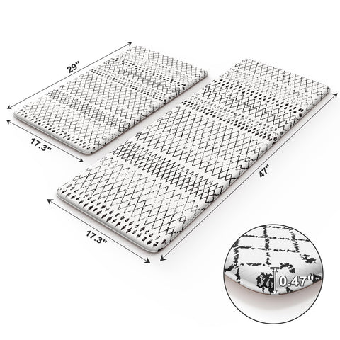 KIMODE mat with non-slip backing stays secure on various floors