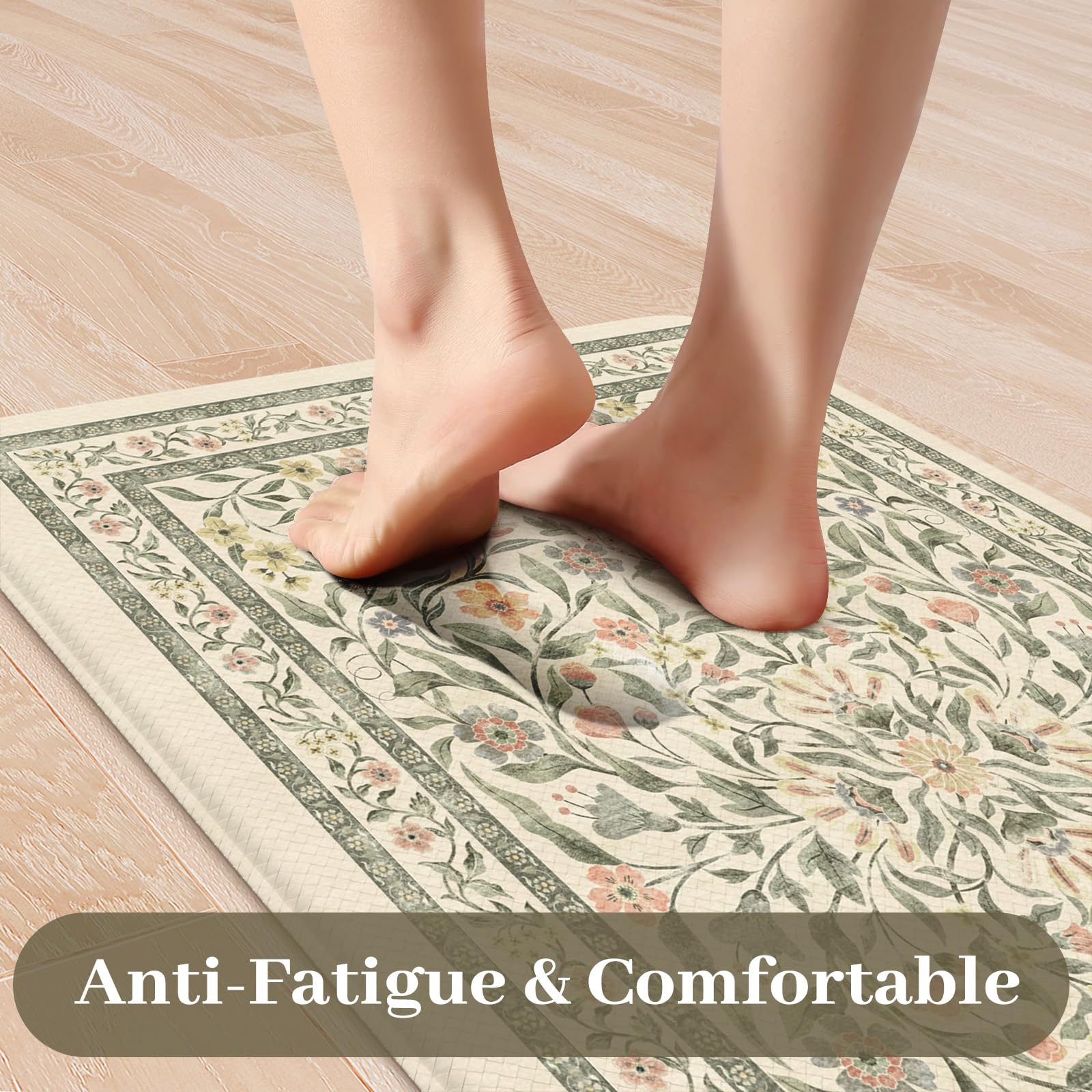 KIMODE non-slip bottom keeps mats securely in place on different floors.
