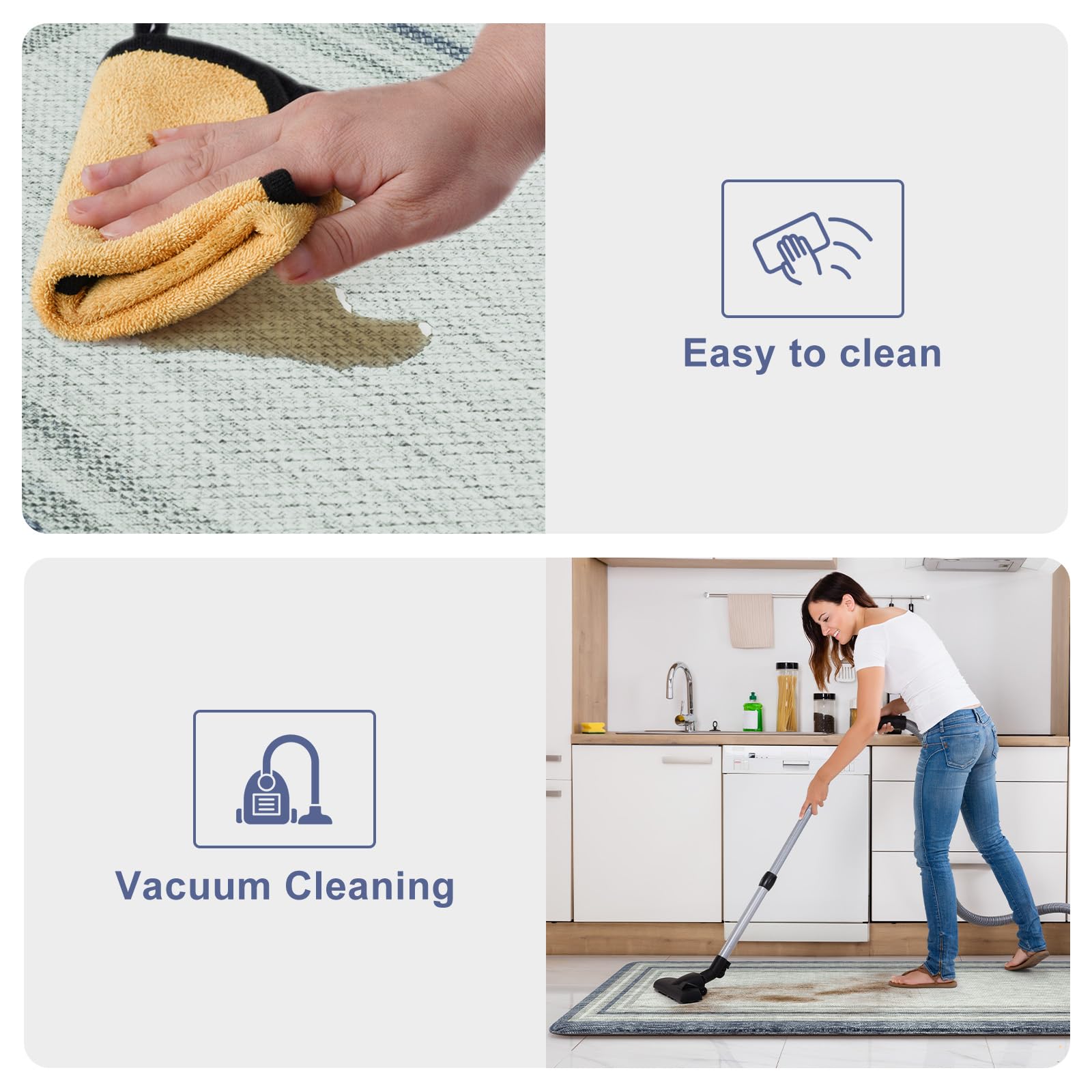 Waterproof easy-clean surface withstands spills and stains