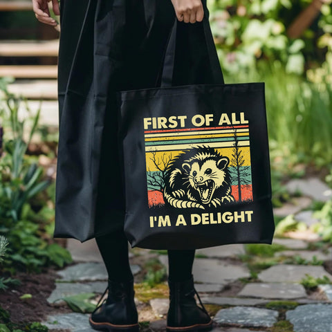 Kimoli Possum tote measures 15x15 inches for ample space