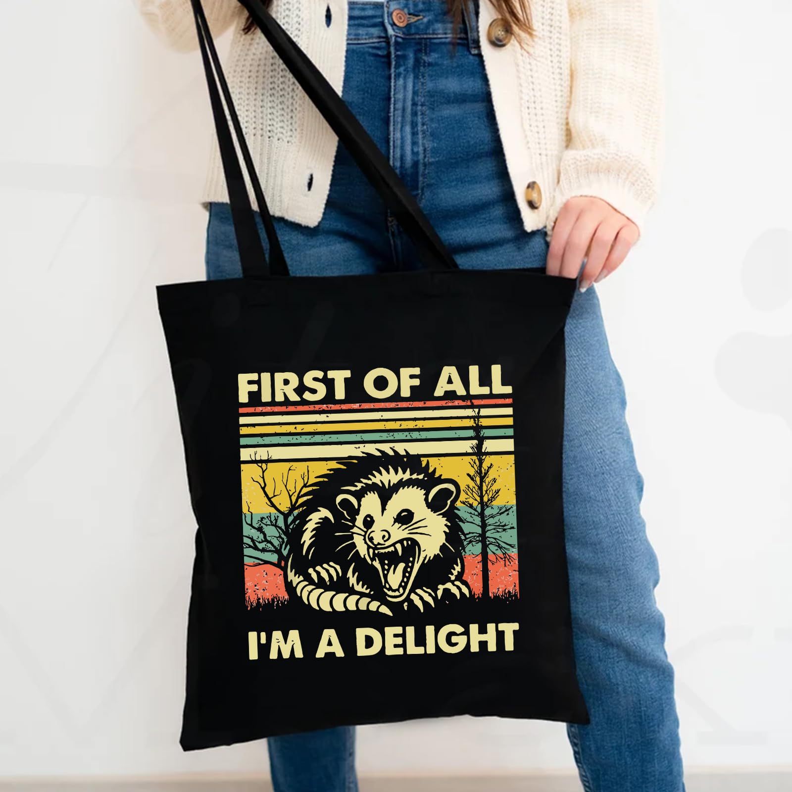 Kimoli Possum tote bag with spacious interior for groceries and books