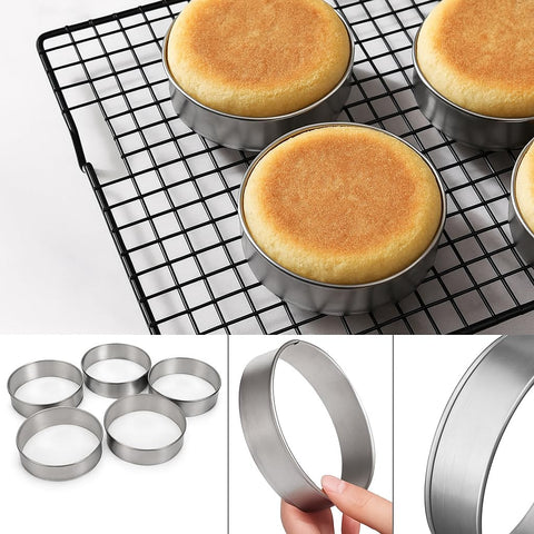 King Arthur rings measure 3.74 inches for consistent muffin size.