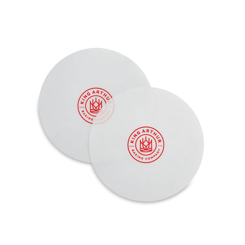 King Arthur multi-use 8-inch liner set fits standard bakeware with minimal waste