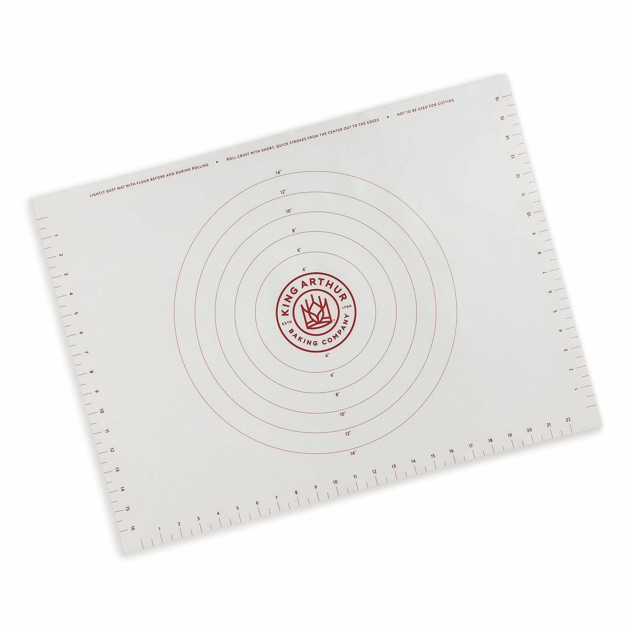 King Arthur Rolling Mat non-stick surface enabling smooth dough release.