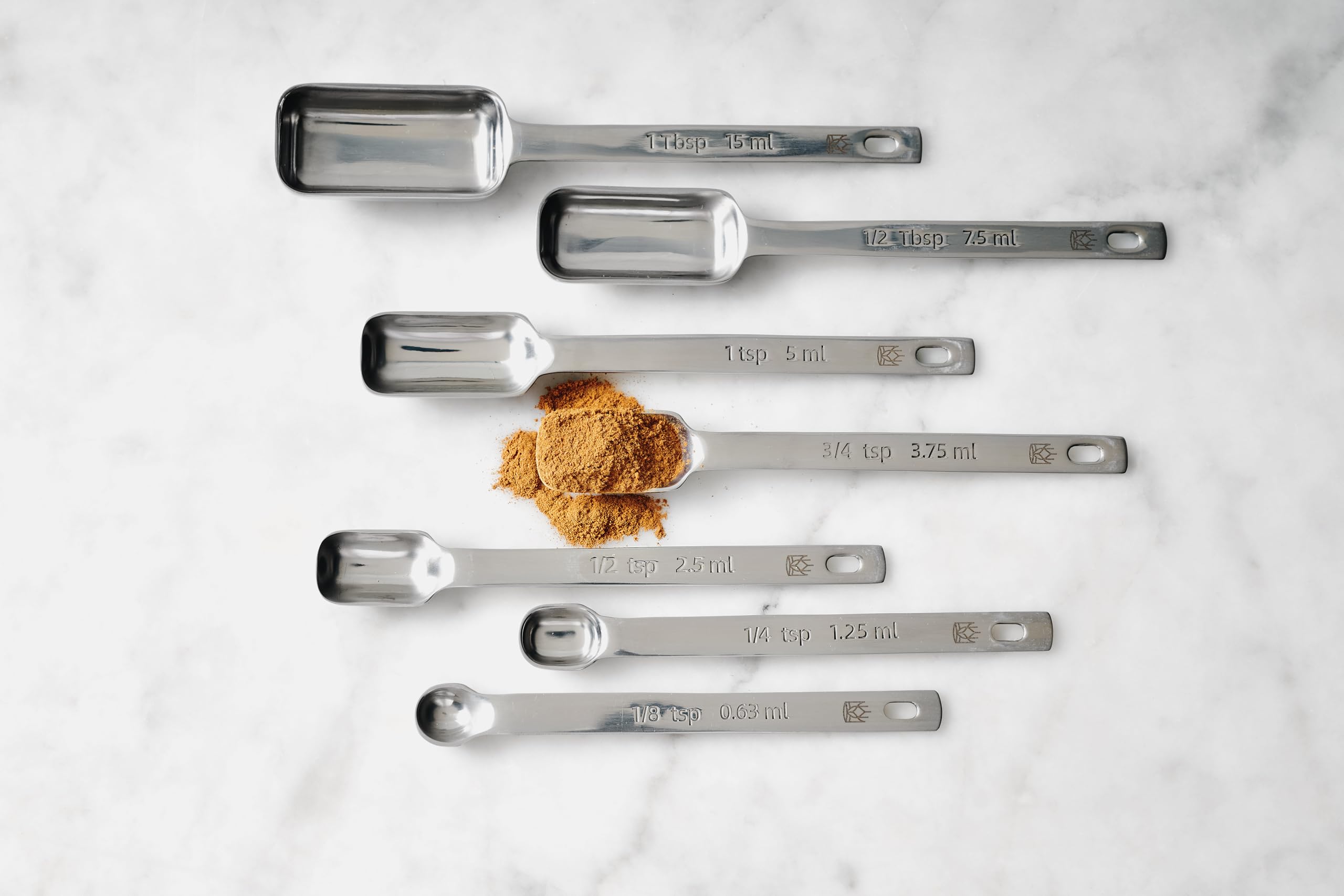 King Arthur Spice Spoons fit into tall jars for spices.