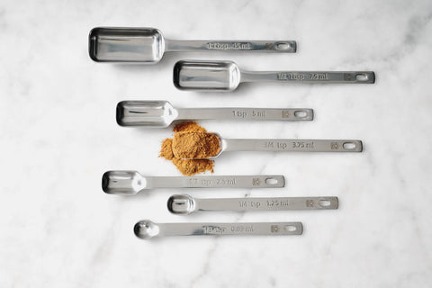 King Arthur Spice Spoons fit into tall jars for spices.