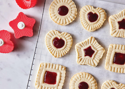 King Arthur Thumbprint Cutter Star festive star shaped cookies with center indent