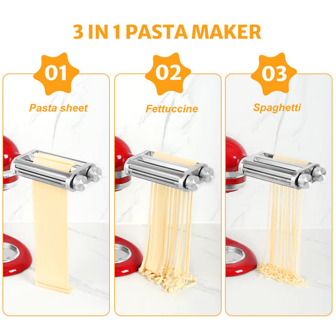 KINGEAGLE spaghetti-cutter demonstrates quick, even strands ideal for sauces