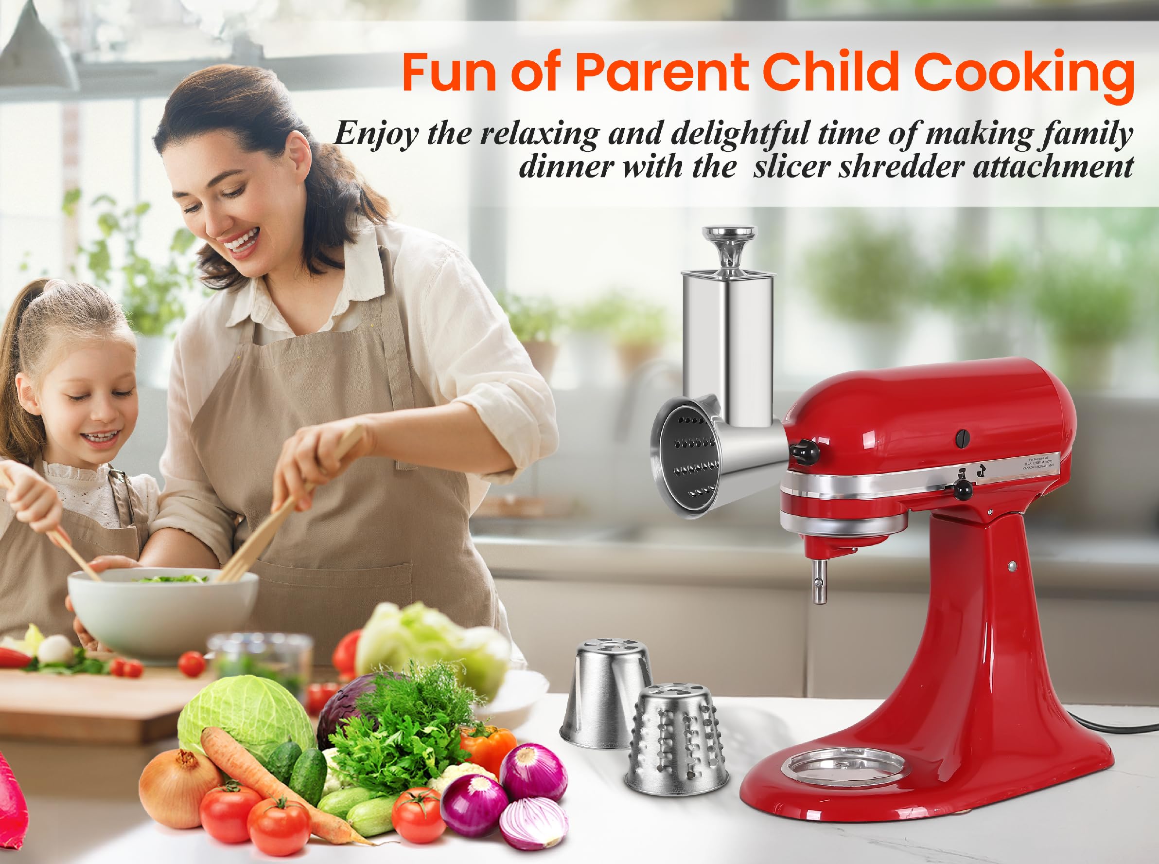 KINGEAGLE attachment for Kitchenaid mixers enables faster prep and consistent results