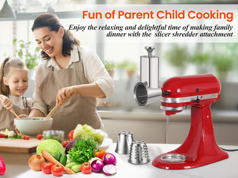 KINGEAGLE attachment for Kitchenaid mixers enables faster prep and consistent results