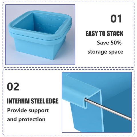Kinggrand Kitchen 2-cup freezer cube demonstrates compact storage for soups and sauces.