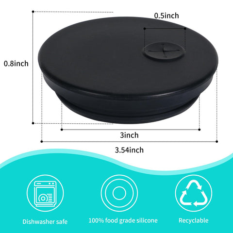 Kinggrand Kitchen BPA-free silicone lid protects foods while venting safely.