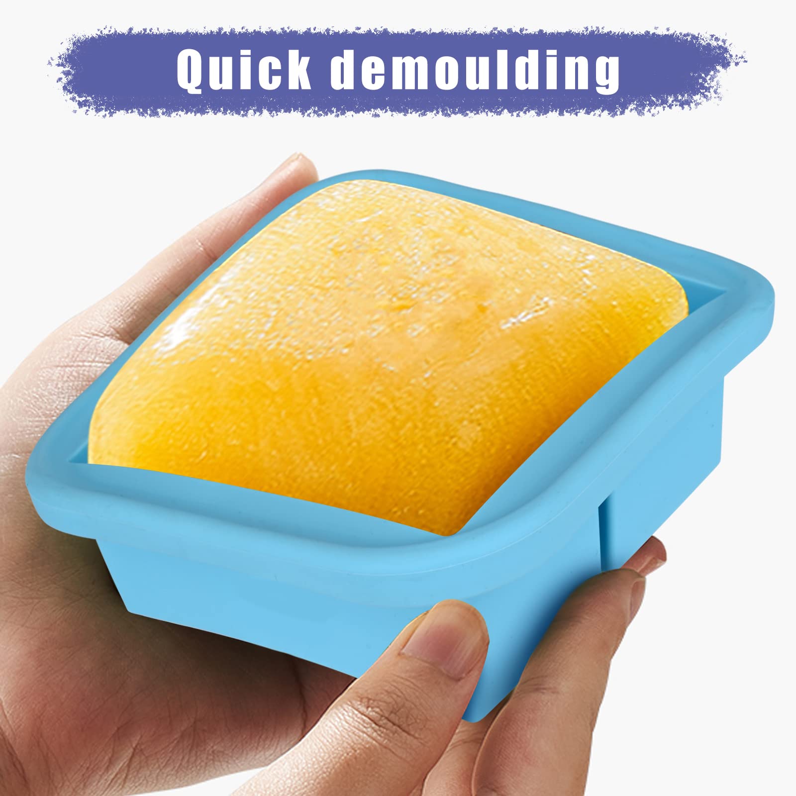 Kinggrand Kitchen BPA-free silicone, oven safe to 415 F for reheating (lid excluded).
