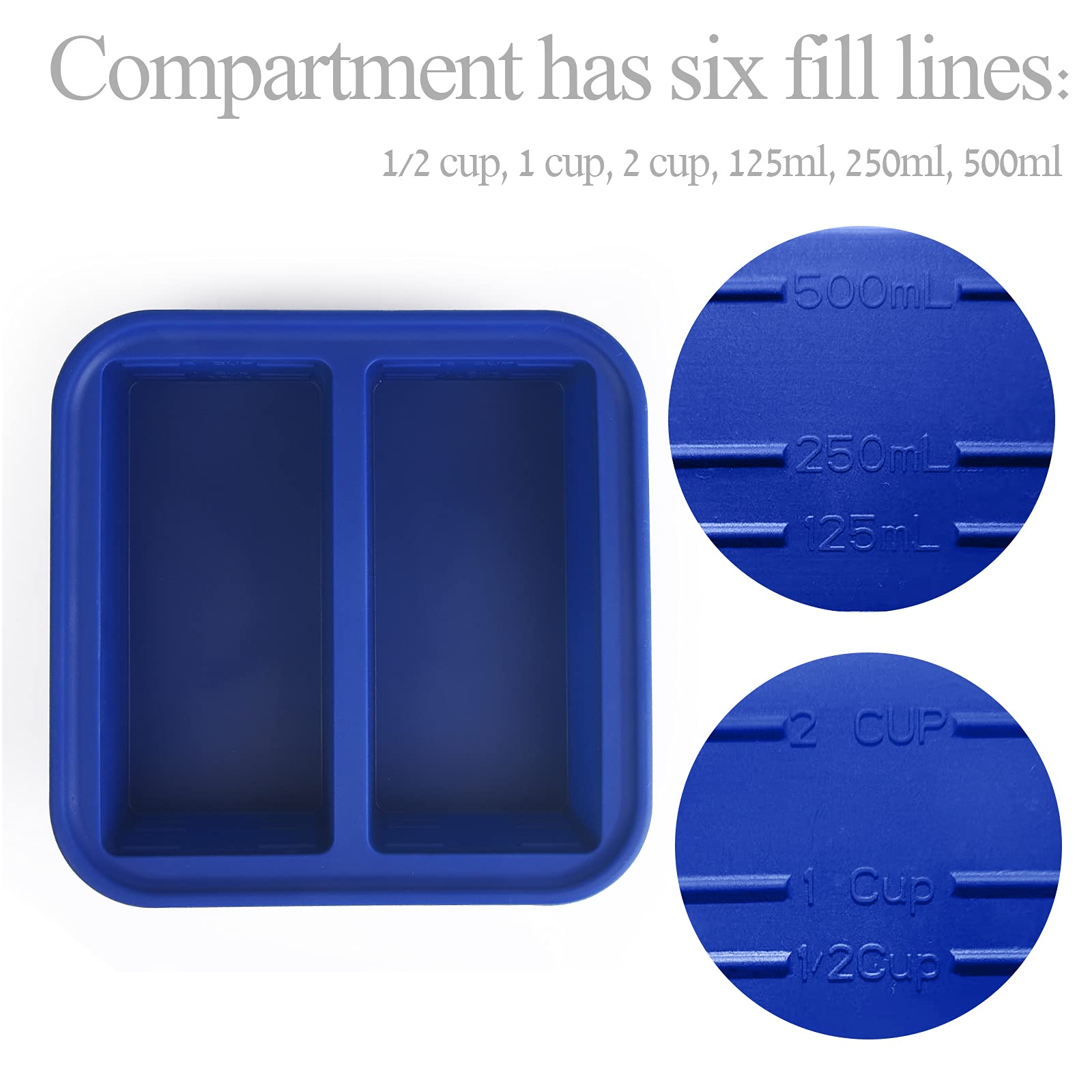 Kinggrand Kitchen easy-release silicone mold for quick, clean cube removal.
