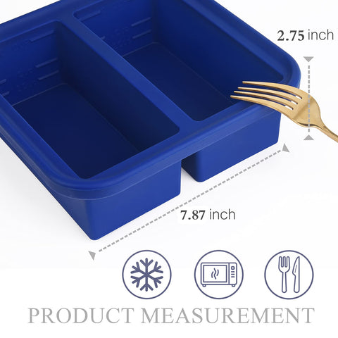 Kinggrand Kitchen freezer tray with lid for airtight, odor-free storage.