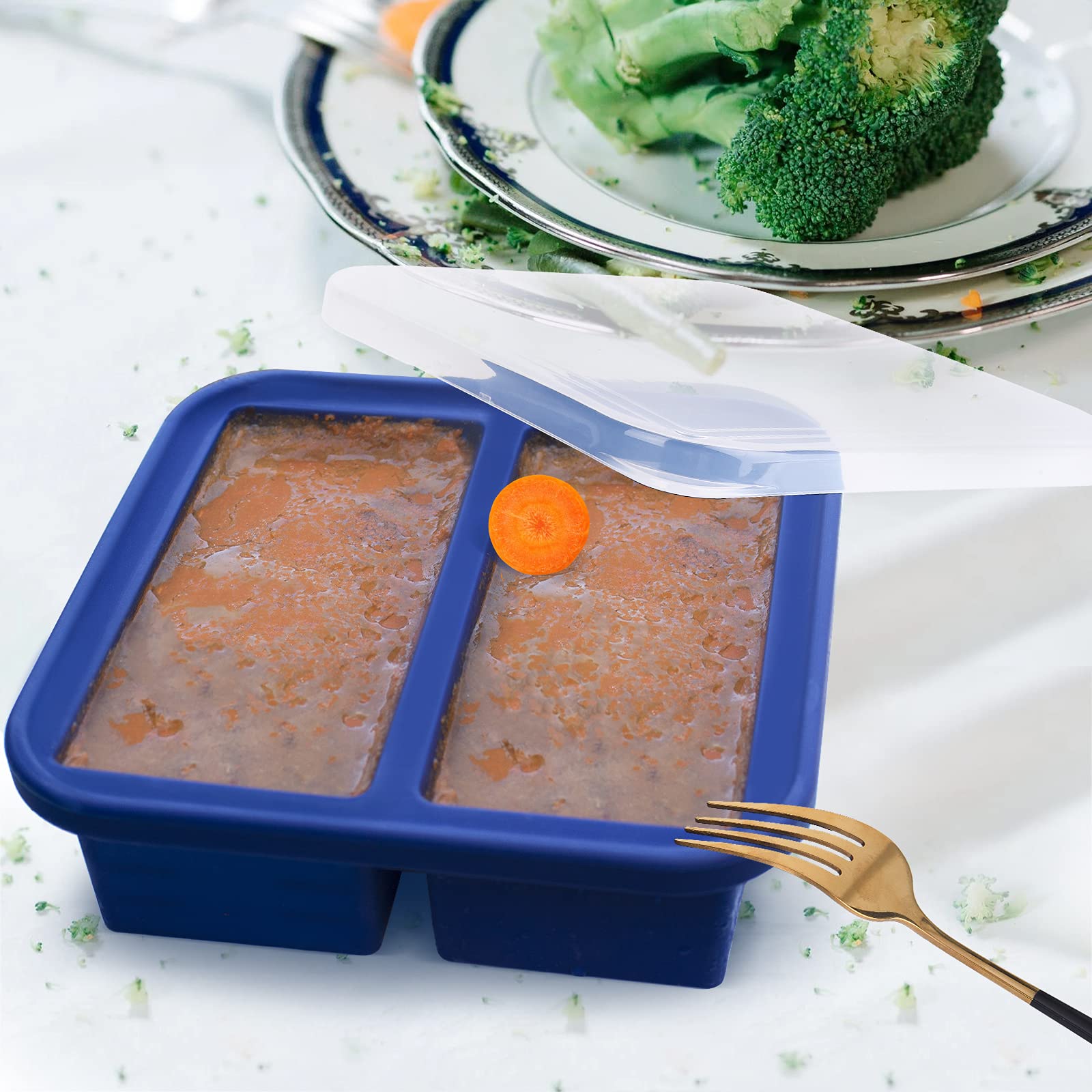 Kinggrand Kitchen meal-prep freezer tray ideal for last-minute sauce or soup prep.