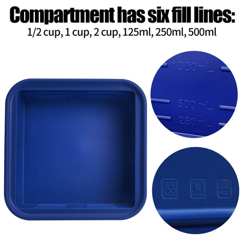 Kinggrand Kitchen stackable freezer tray saving freezer space.