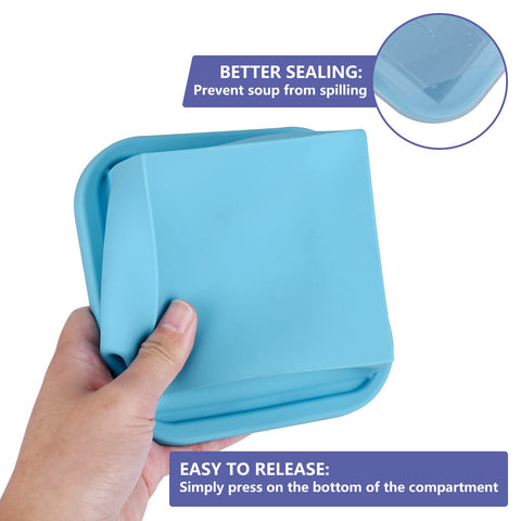 Kinggrand Kitchen tray with reinforced stainless steel frame adds stability in the freezer.