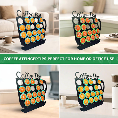 KingLive K Cups Holder sturdy base prevents tipping for daily use.