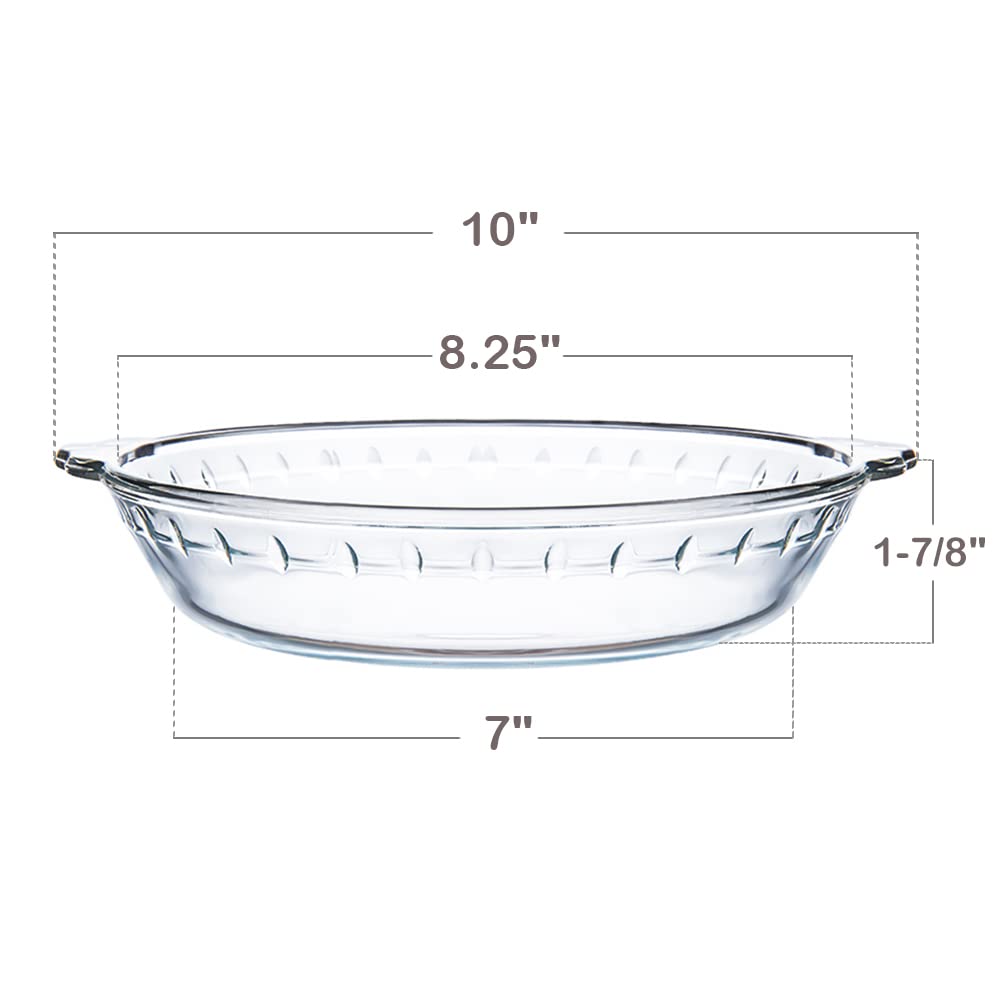 Kingrol borosilicate glass bakeware with a clear, durable surface