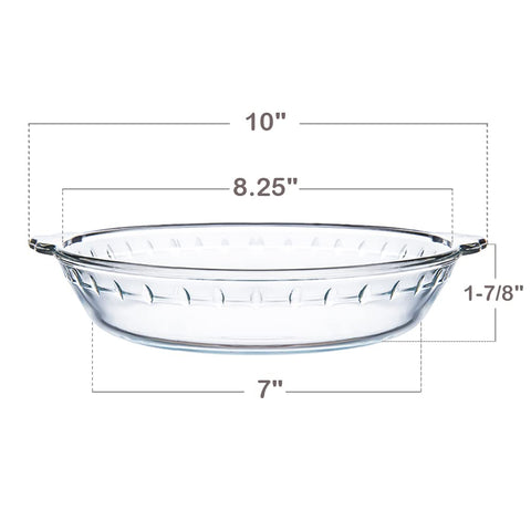 Kingrol borosilicate glass bakeware with a clear, durable surface