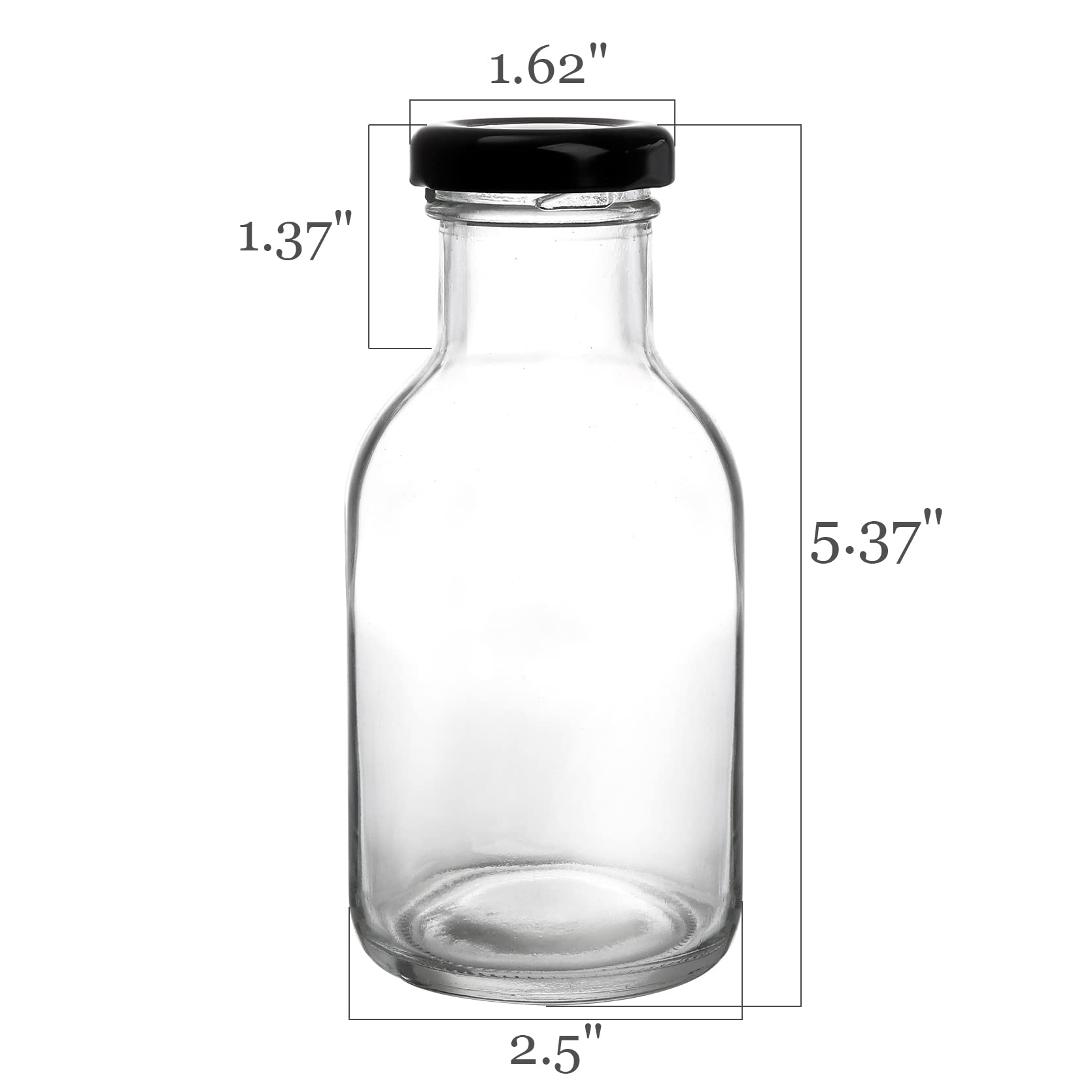 Kingrol dishwasher-safe glass bottles ready for easy cleanup after use.